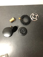 Matte Black Cable Drain  Overflow for Deep Alcove Tubs