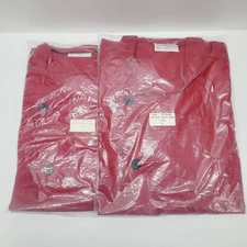 Uncommon Thread Chef Coat Unisex size L Red Burgundy 0482-1904 NEW Lot of 2