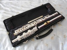 Armstrong 303BE Sterling Silver Head Open Hole B Foot Flute Reconditioned Nice