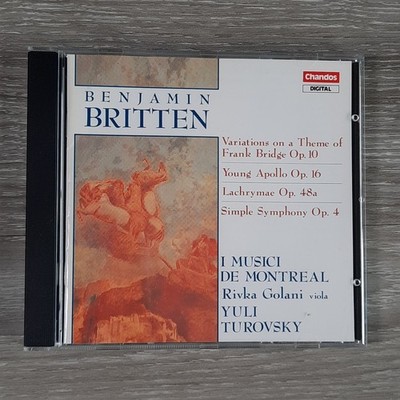 Benjamin Britten   Frank Bridge Variations CD 1990 Classical Chandos