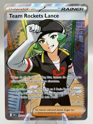 Pokemon Karte Team Rockets Lance 227/182 Ewige Rivalen Holo Near Mint Deutsch