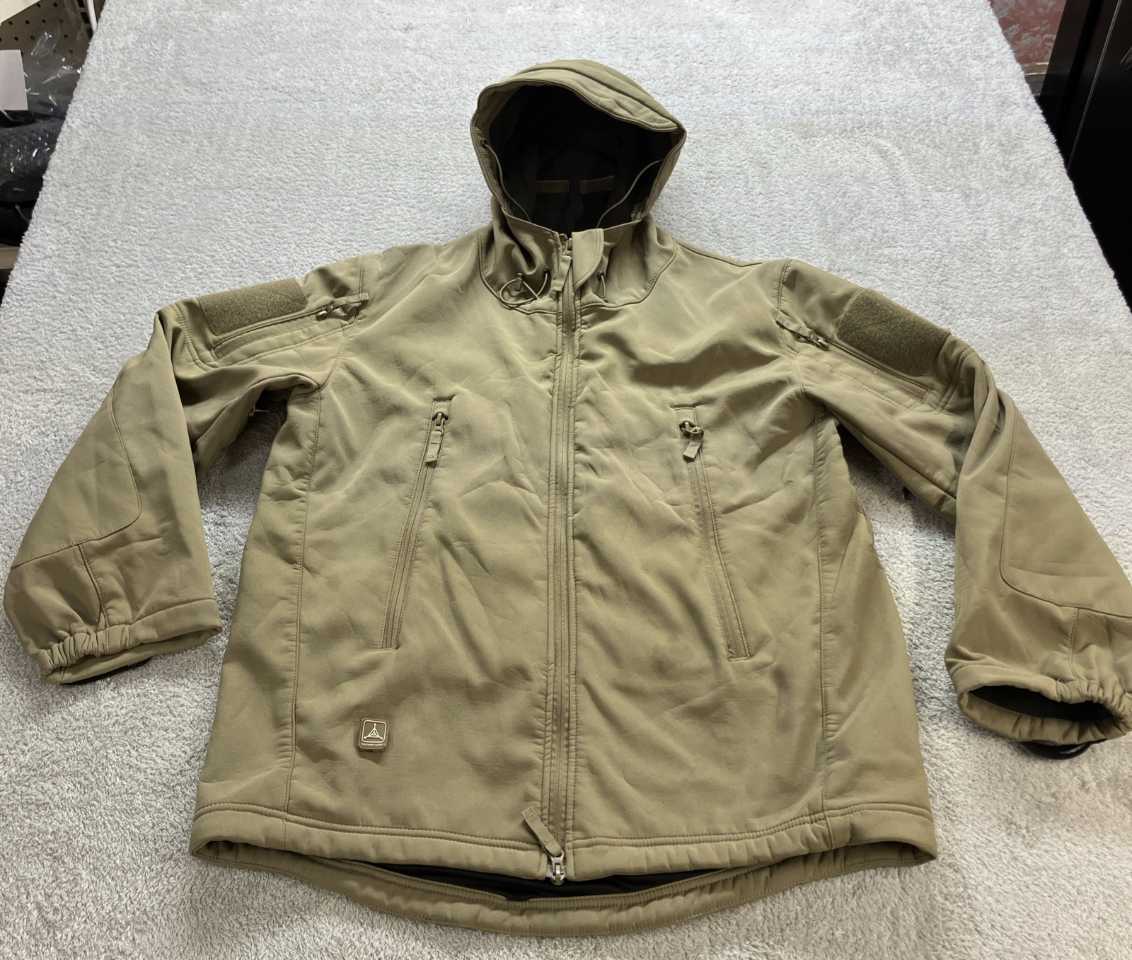 Triple Aught Design TAD Men's Light Green Fleece Lined Stealth Jacket Sz. XL **