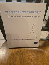 Hamile Blue Wireless Keyboard Case For iPad 11th/ 10th Gen Blue New