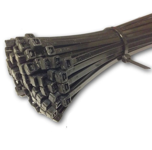 Fascette per cavi in nylon nero resistente 550 mm x 9,0 mm confezione da 20 fascette per zip in nylon - Foto 3 di 5