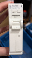 Leviton LB115-T White 15A 1-Pole Plug-On Standard Circuit Breaker