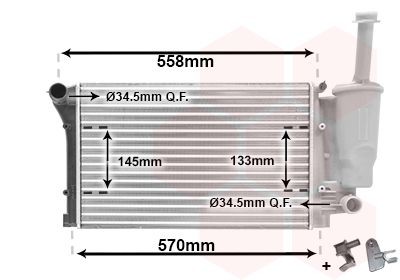 Van Wezel 17002291 KüHler, MotorküHlung Passend FüR Fiat-image