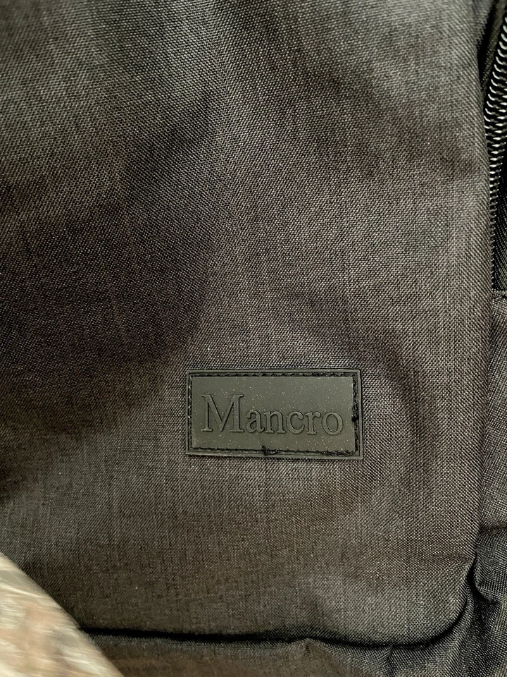 Mochila para laptop Mancro Business Travel, bolsa fina antirroubo para laptop com USB C... - Imagem 3 de 4