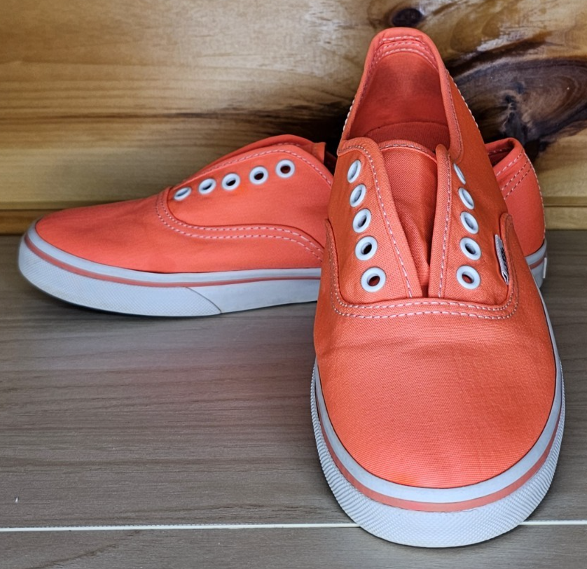 SAOLA Scarpe sneakers Vans unisex arancione fluo senza lacci uomo 5 5 donna 7