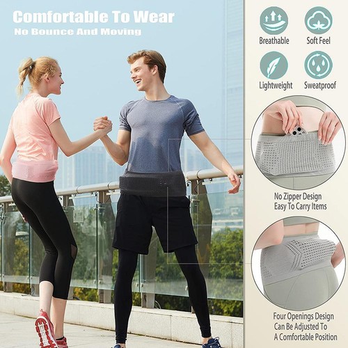 Running Belt Fanny Packs Slim & Lightweight Phone Holder Bag Waist N6B3 S0C8 - Picture 4 of 12