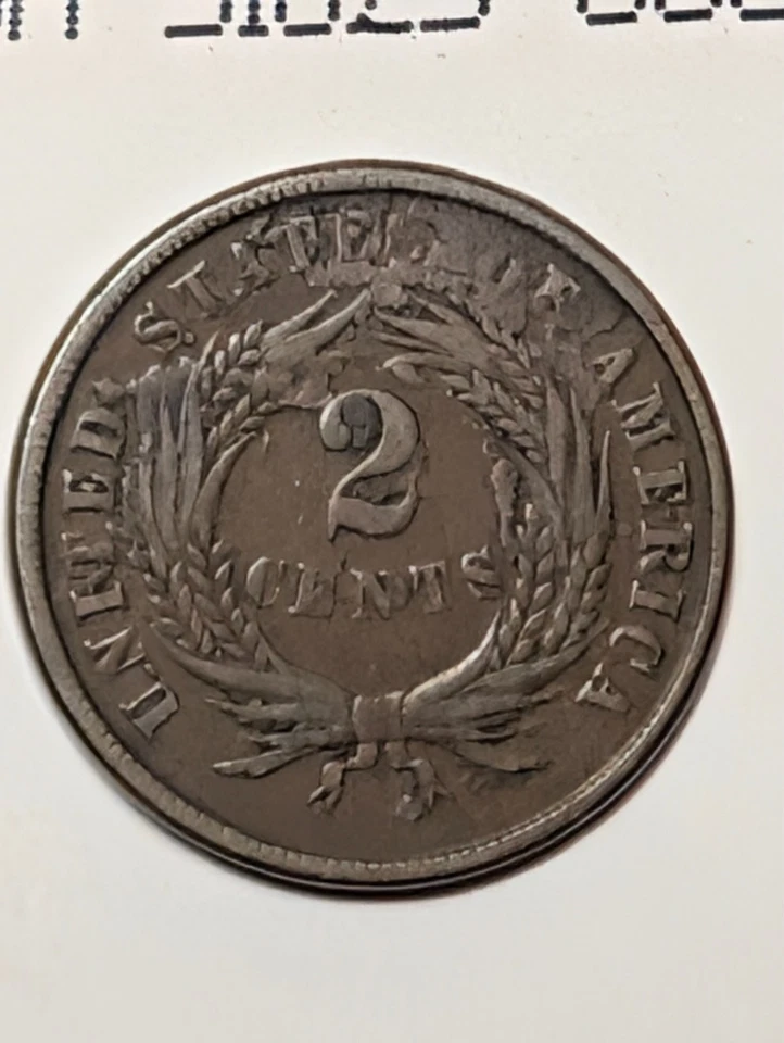 1864 2 CENT COIN ,LG MOTTO,  RARE ERROR, FIRST YEAR OF ISSUE! - Image 4 of 4