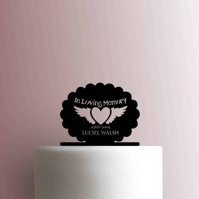 Individueller In liebevoller Erinnerung Namen Jahre - Acryl Cake Topper