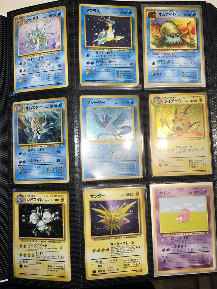 Pokemon Set Fossil Complete Rare Holo Set Japanese - Immagine 3 di 4