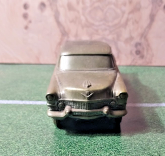 1974 BANTHRICO METAL CAR COIN PIGGY BANK ~ 1954 CADILLAC ~ PROMOTIONAL