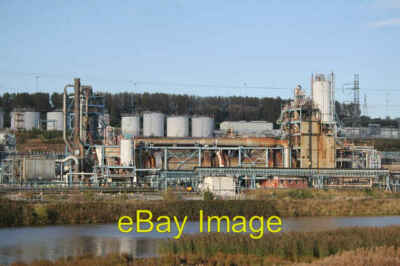 Photo 6x4 Rocksavage works Frodsham The main structure is a rotary kiln.  c2008
