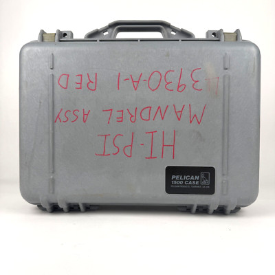 Pelican 1500 Hard Case With Foam Inserts Gray
