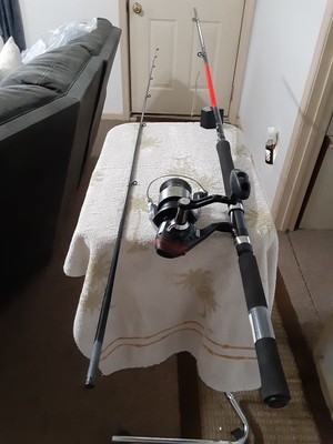 Spinning Fishing Rod Panfish Especial 11'2pc Ultra Light And Reel ZEBCO 25lb
