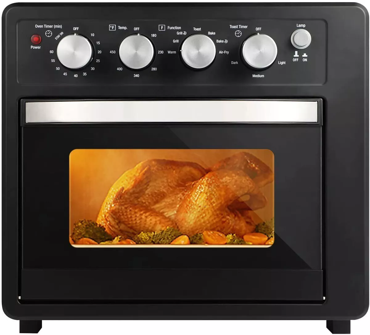 Air Fryer Oven Toaster Oven Air Fryer Combo with Rotisserie and Dehydrator  25L