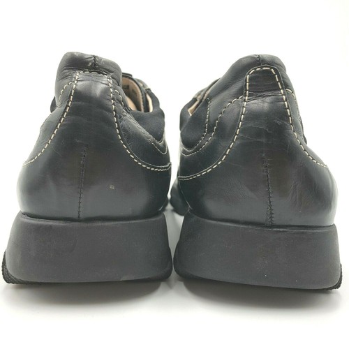 Donald J Pliner Sport Action schwarz Leder eckige Zehenpartie Freizeit Turnschuhe Herren 8 M - Bild 8 von 11