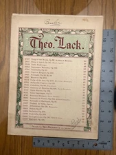 Theodore Lack Madrigal Piano Sheet Music