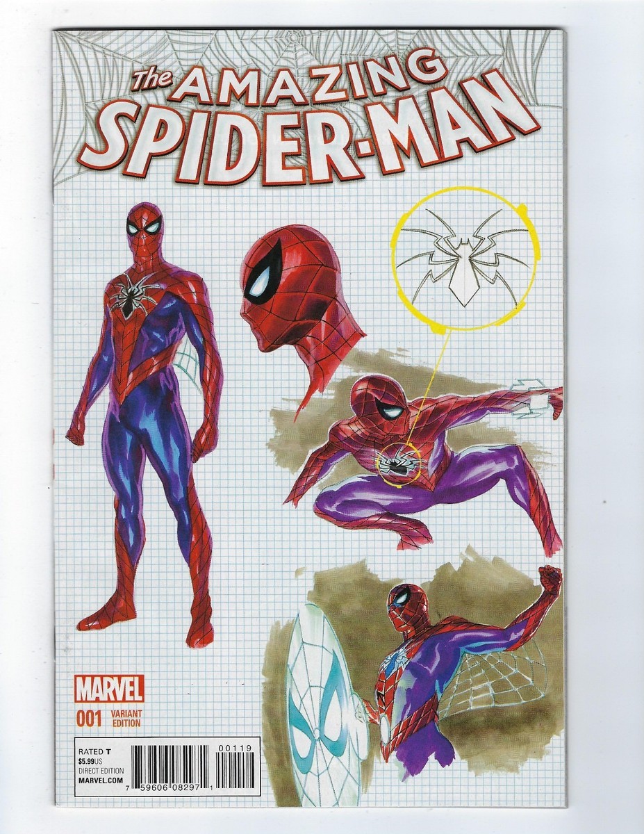Amazing Spider-man Vol 4 # 1 Alex Ross Design Variant Cover