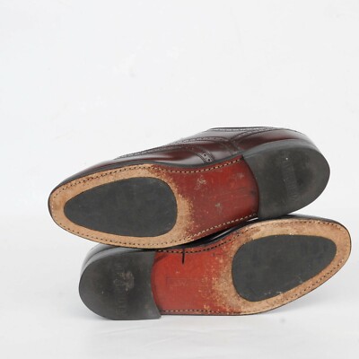 Florsheim Burgundy Leather Full Brogue Wingtip Oxford Dress  display picture 1