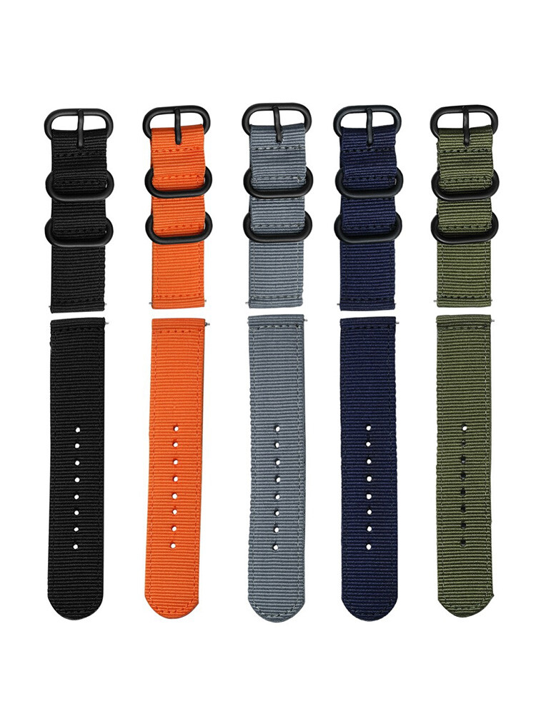 Watch Band Strap Nylon Quick Release Wrist Woven Military Durable 22mm 20mm