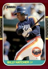1987 Donruss Opening Day #18 Billy Hatcher Houston Astros