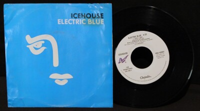 Icehouse-Electric Blue-Over My Head-Chrysalis VS4 43201-Vintage 1987 P/S 45-VG+!