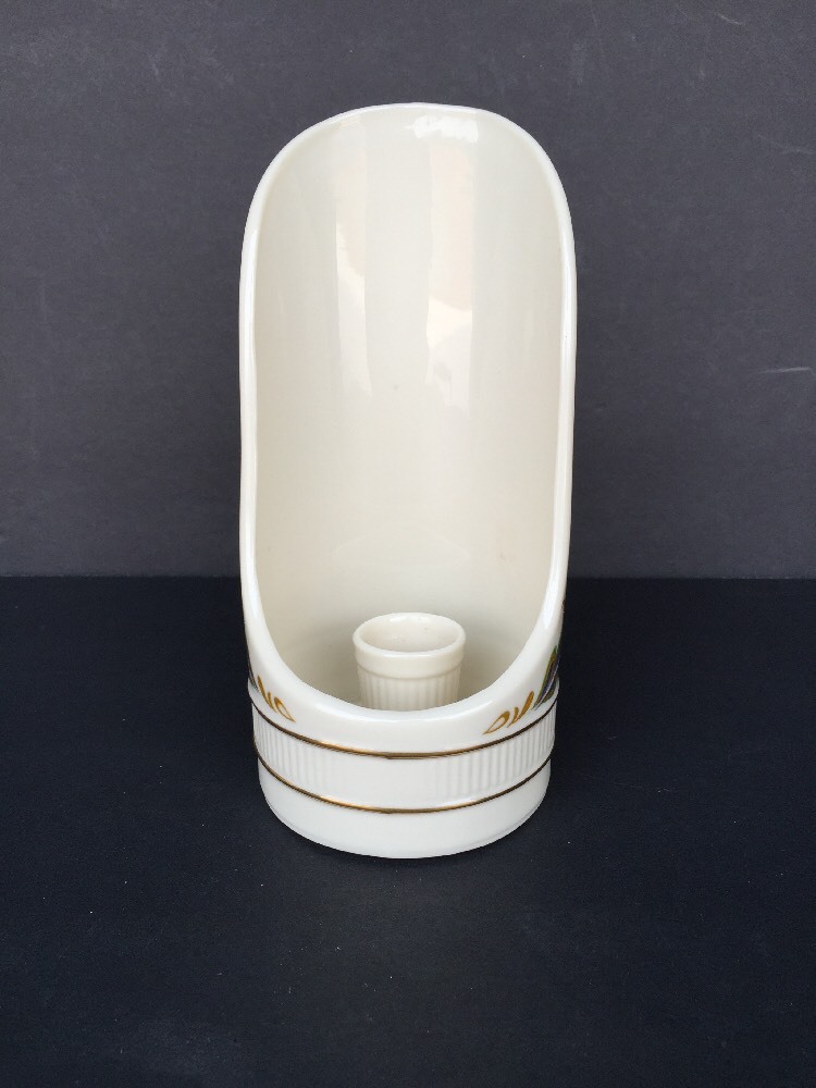 Vintage Lenox Candle Holder Nantucket Handle Gold Trim USA EUC eBay