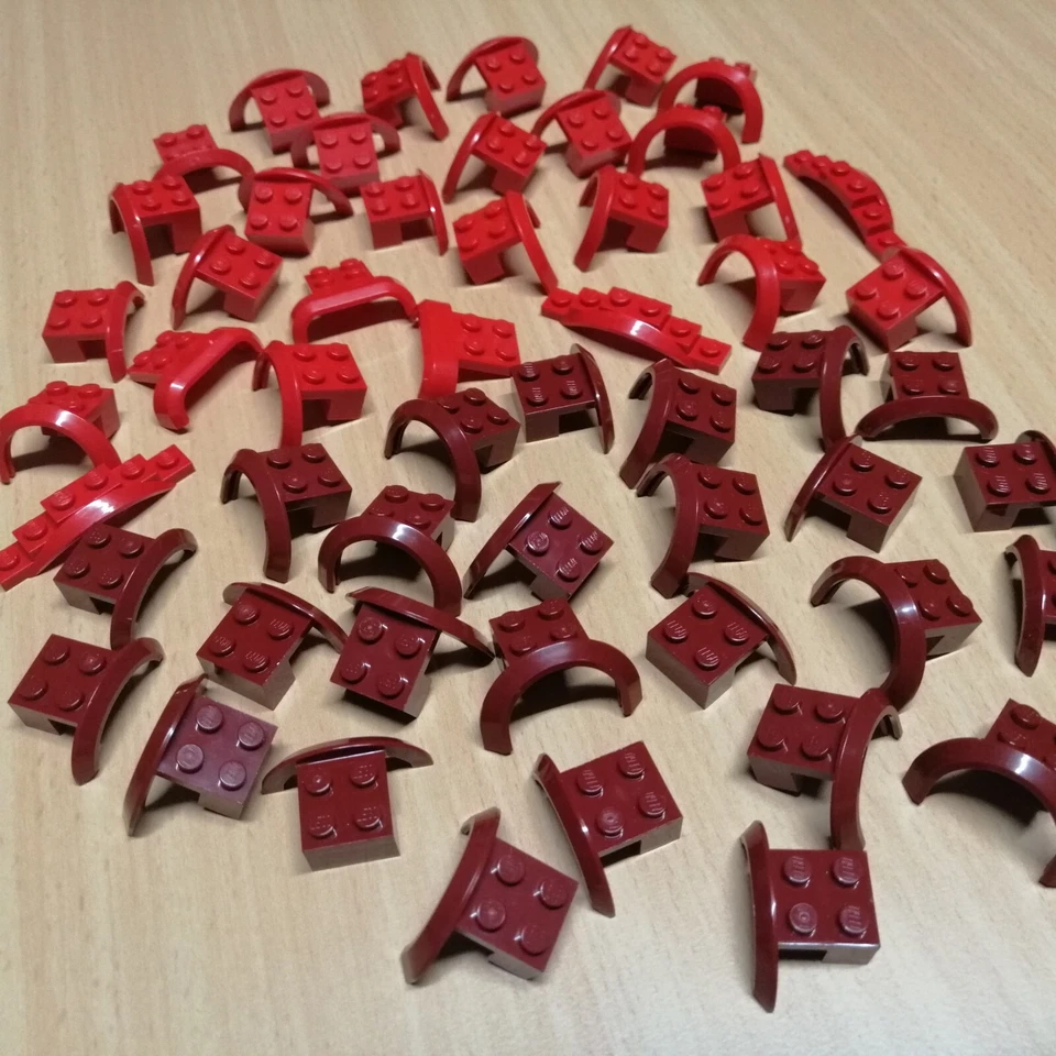 LEGO Großes Konvolut Radkästen Kotflügel rot dunkelrot / City Creator Konvolut - Bild 4 von 4