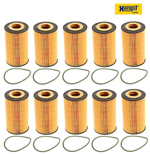 Set of 10 Engine Oil Filters HENGST MADE IN GERMANY for PORSCHE 911, BOXSTER - Picture 2 of 4