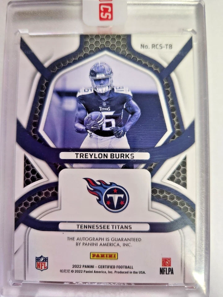 1/1 2022 Certified AUTO Treylon Burks 1 of 1 GRADE READY MINT - Image 2 of 2