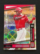 Aristedes Aquino 2020 Unparalleled GALACTIC CASE HIT SSP Rookie Cincinnati Reds