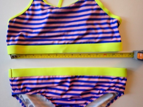 Girls Lands End Size 16 Rash Guard Bikini Swimsuit Long Sleeve 3-Piece - Picture 14 of 21
