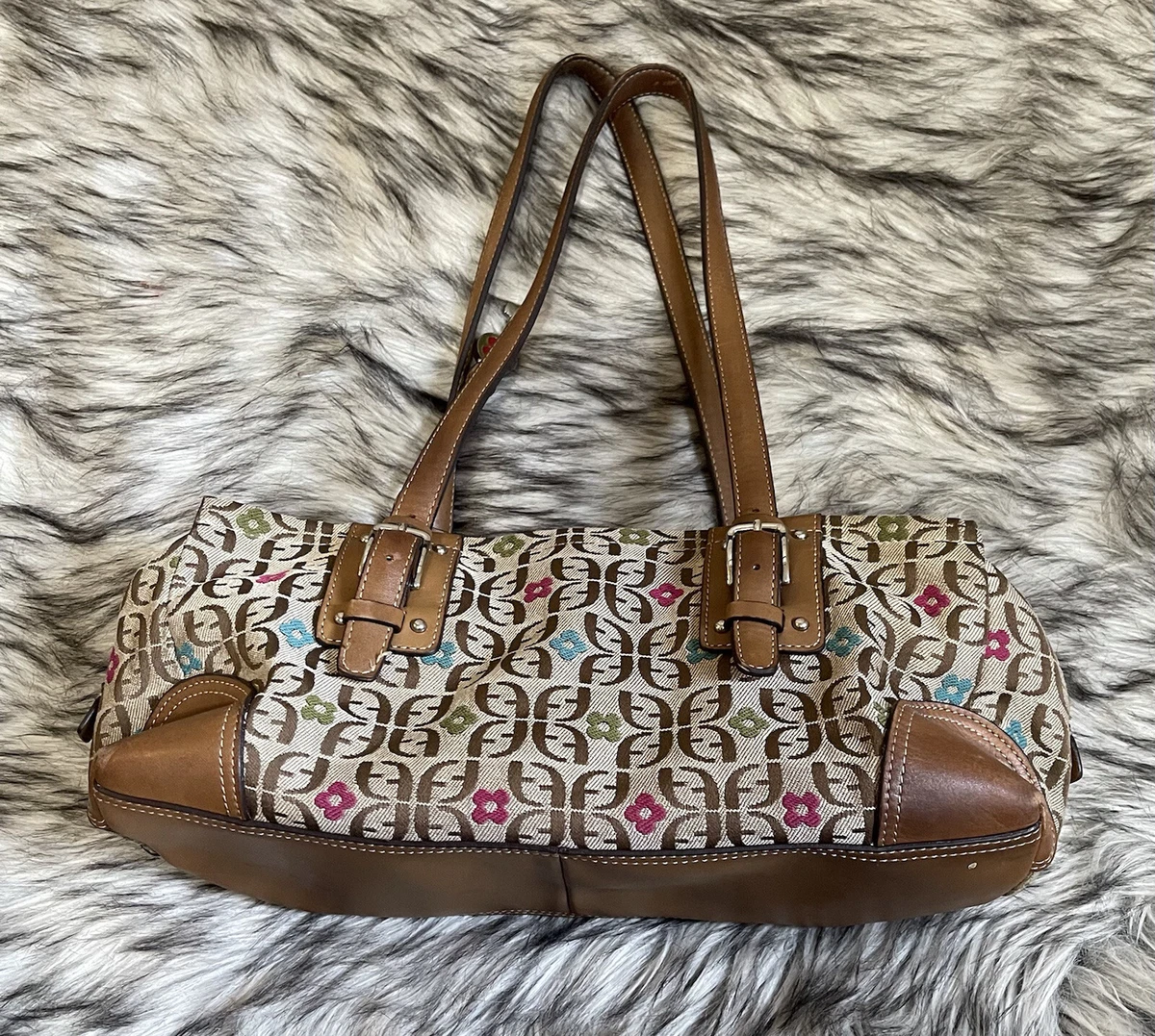 Fossil Purse Key Signature Brown Logo