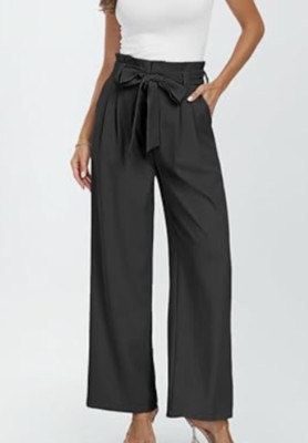 NEW LILLUSORY Wide Leg Paperbag High Waisted Dress Pant Size XL