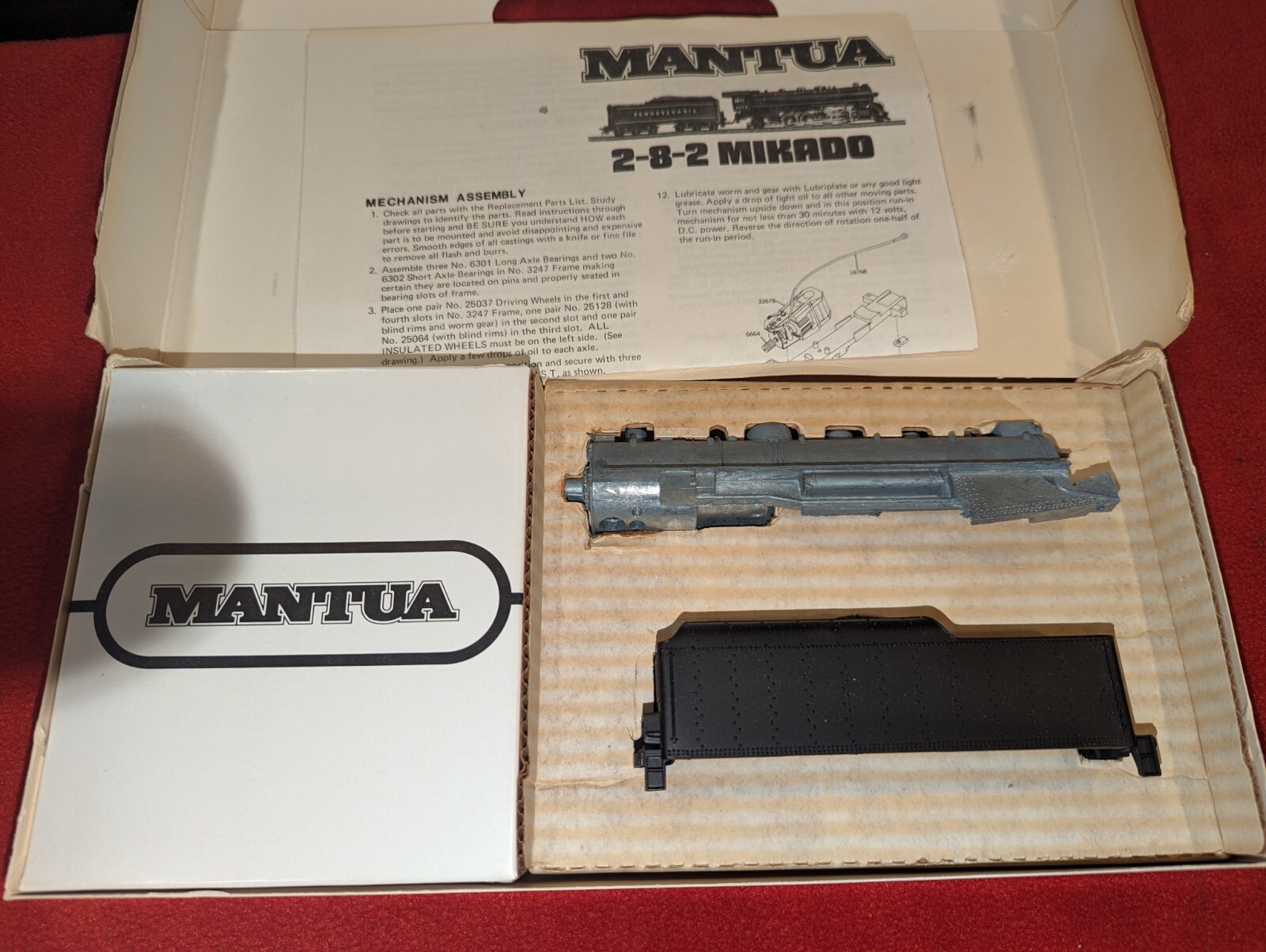 (NEW) Mantua Kit HO Scale metal Mikado Steam Loco & Tender 2