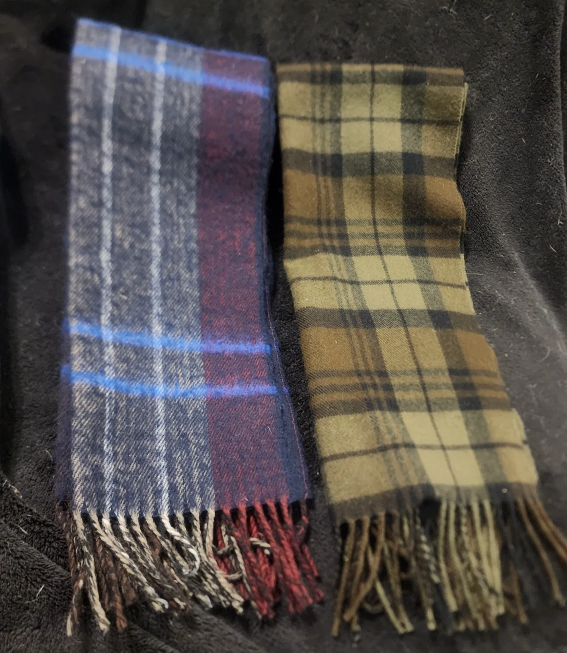 2 foulards   Christian Dior Monsieur écharpe à carreaux et 100% cachemire Ecosse plaid