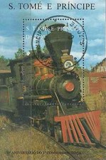 Timbre Trains St Thomas et Prince BF172 o (67487DJ)