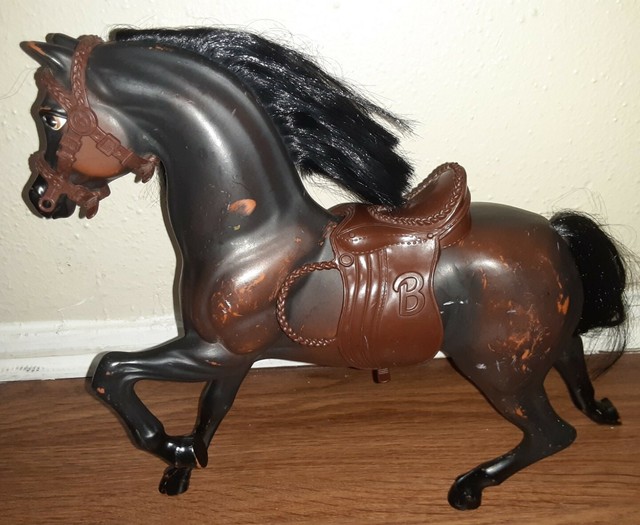 black barbie horse