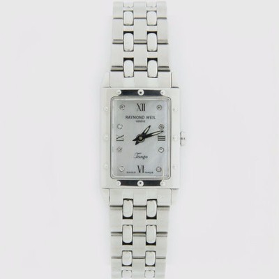 W382- Raymond Weil 5971 Ladies Tango MOP Dial Stainless Watch 