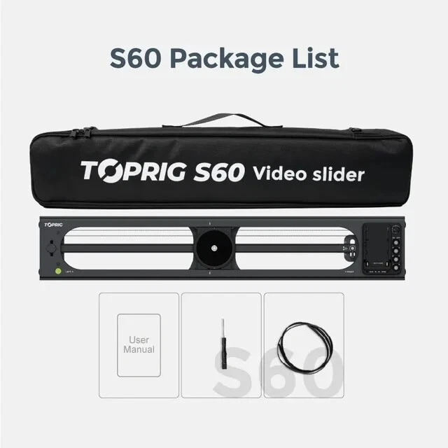 ACCSOON TOPRIG S40 S60 Motorized Camera Video Slider Rail 120° Panorama APP - Image 3 of 4
