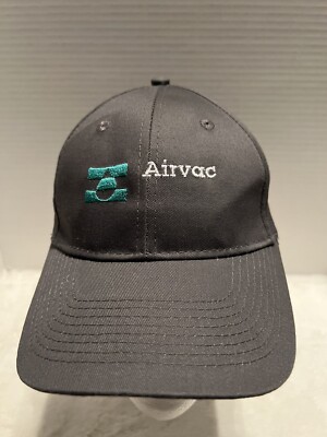 Airvac Gray Hat Adjustable Strapback Golf Cap Grey Logo by Port &Company EUC