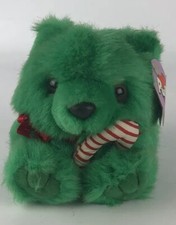 Plush New With Tags Puffkins Green With Candy Cane Jingles
