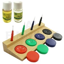 Watchmakers Oil  grease cup holders containers  oiler pins  2 oil Set