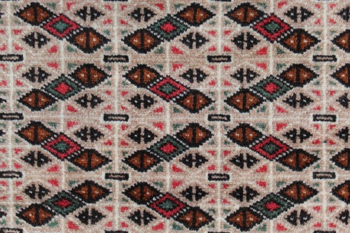 Old Traditional Hand Made Oriental Turkoman Rugs Wool Brown Small Rug 128x104cm - Picture 7 of 12