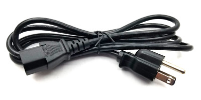 Self-Man 6ft Power Cord Cable 3 Prong PC Computer TV Monitor SM-006