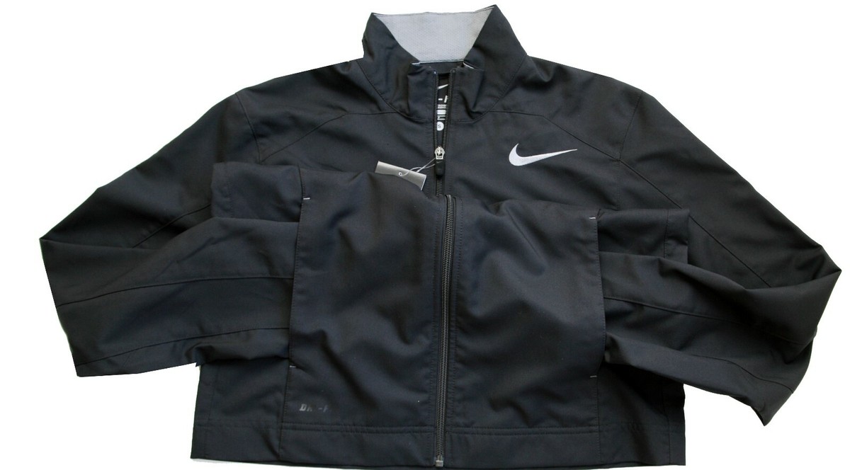 Nike Men's Dri-FIT Weatherproof Golf Jacket Black 688493-010 Size