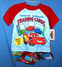 ''Lightning McQueen 95''Shirt Shorts Set,Sleepwear Size 12 Mos-New With Tags