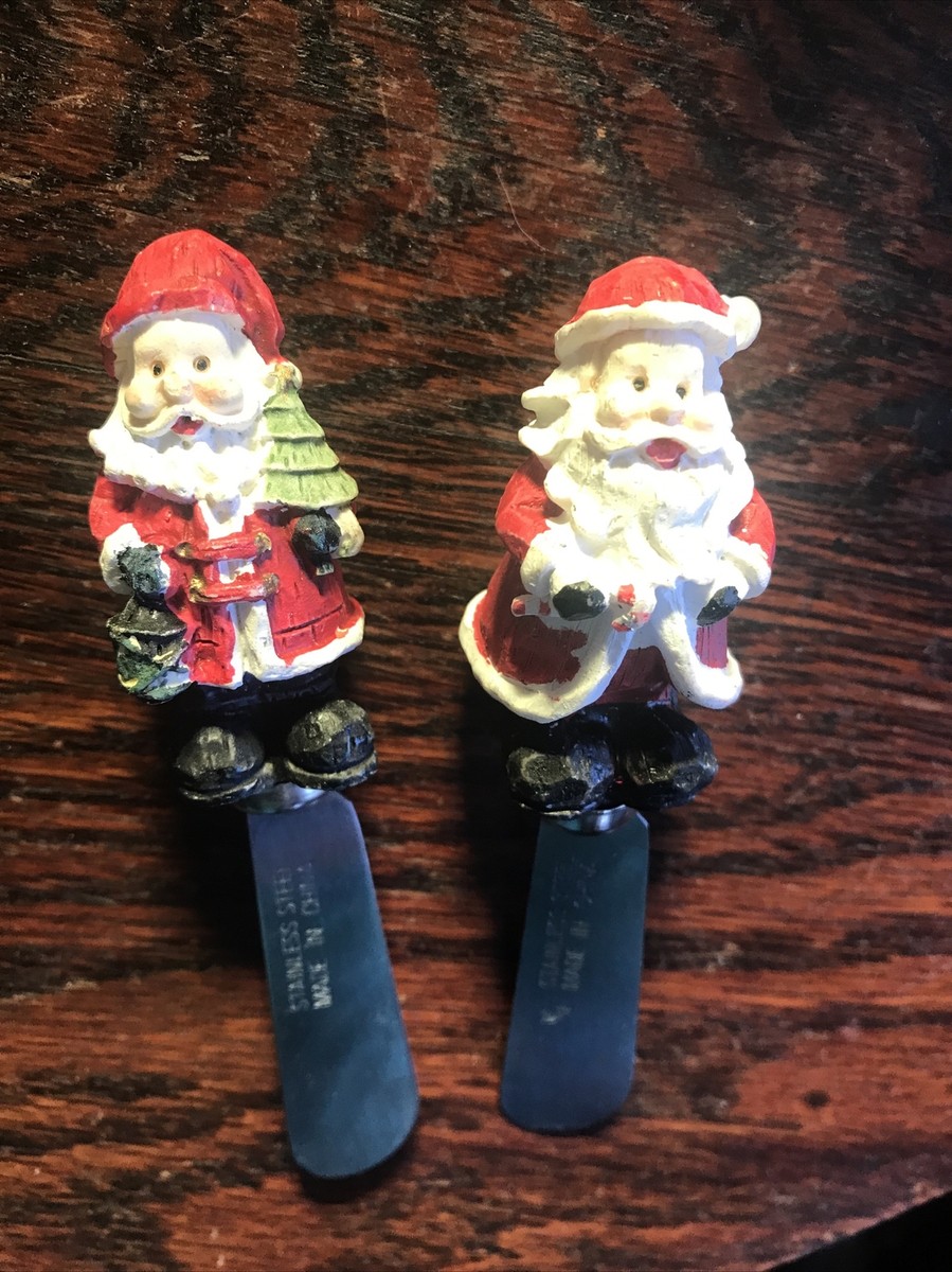 WILLIAMS-SONOMA SNOWMAN ⛄️CHEESE Butter SPREADERS SET OF 2